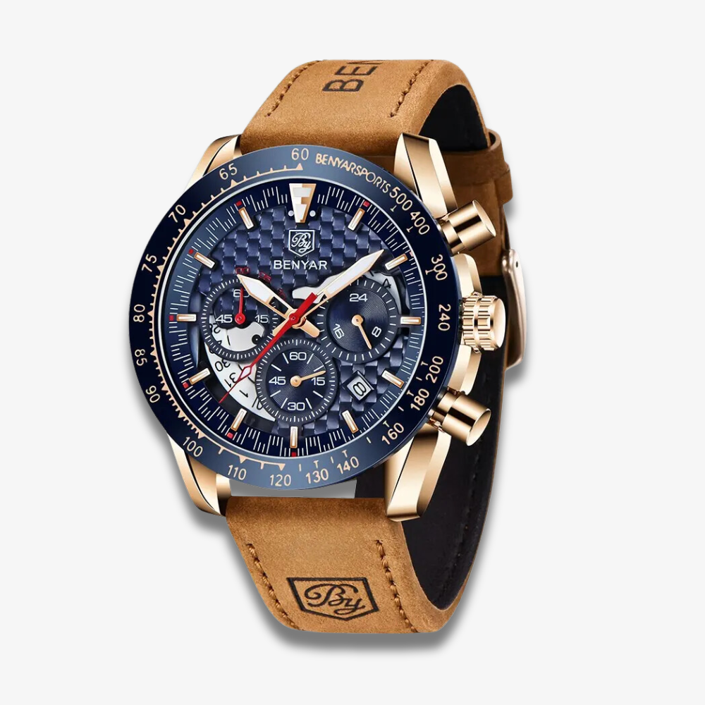 Montre Homme Classique | BY-5175 | Élégante & Étanche 10ATM