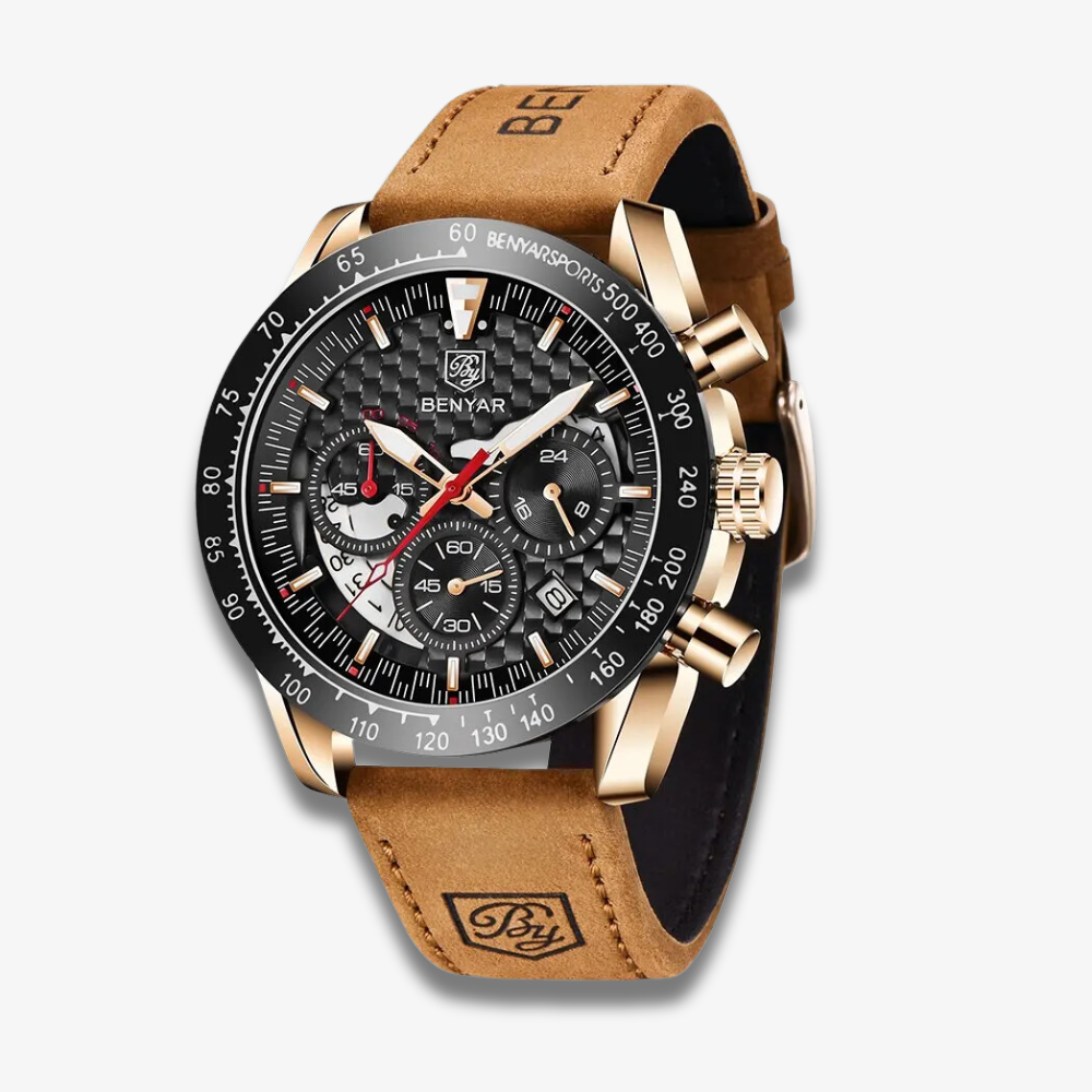 Montre Homme Classique | BY-5175 | Élégante & Étanche 10ATM