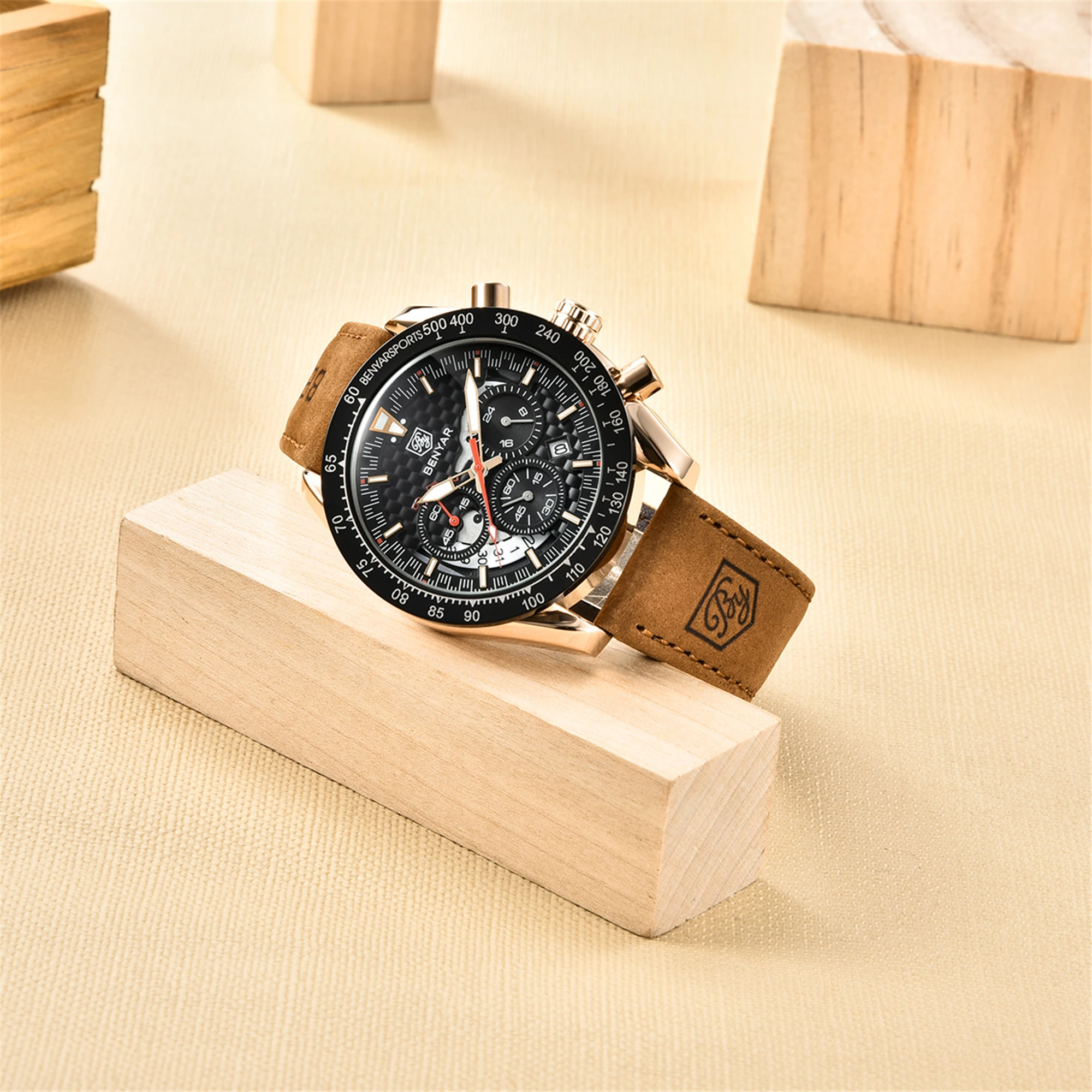 Montre Homme Classique | BY-5175 | Élégante & Étanche 10ATM