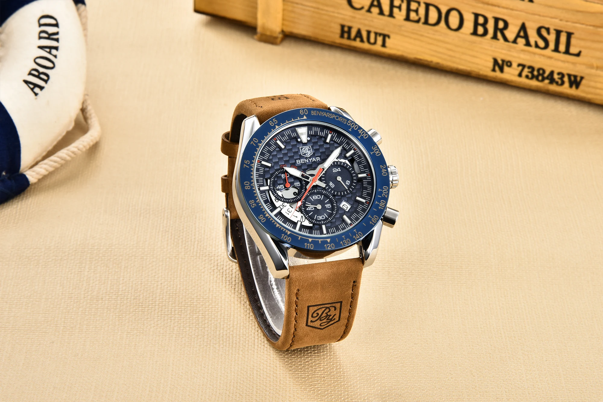 Montre Homme Classique | BY-5175 | Élégante & Étanche 10ATM