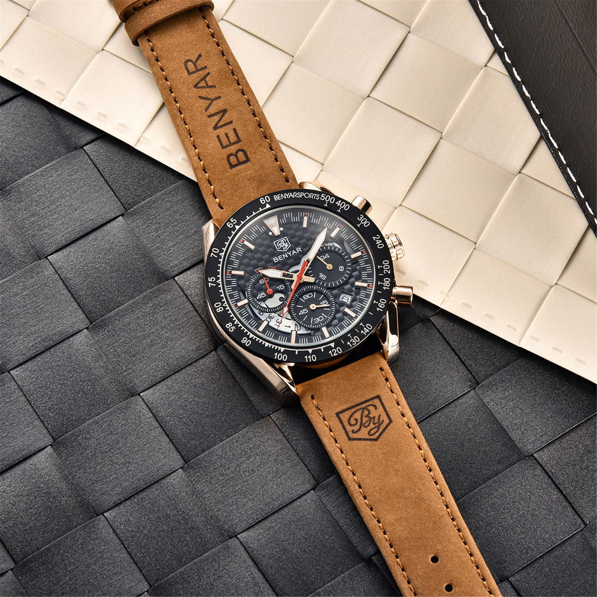 Montre Homme Classique | BY-5175 | Élégante & Étanche 10ATM