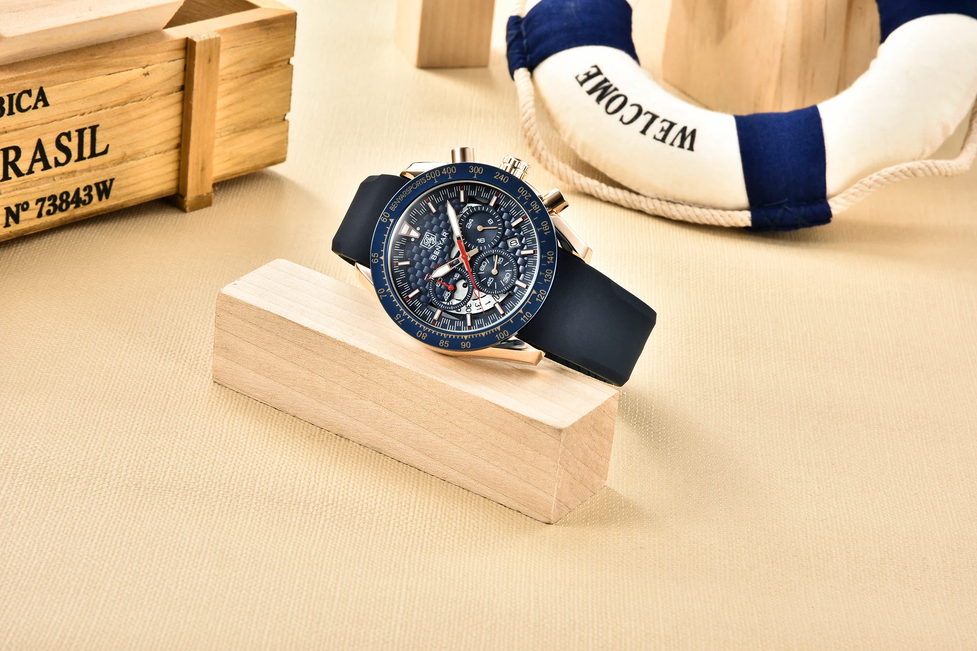 Montre Homme Classique | BY-5175 | Élégante & Étanche 10ATM