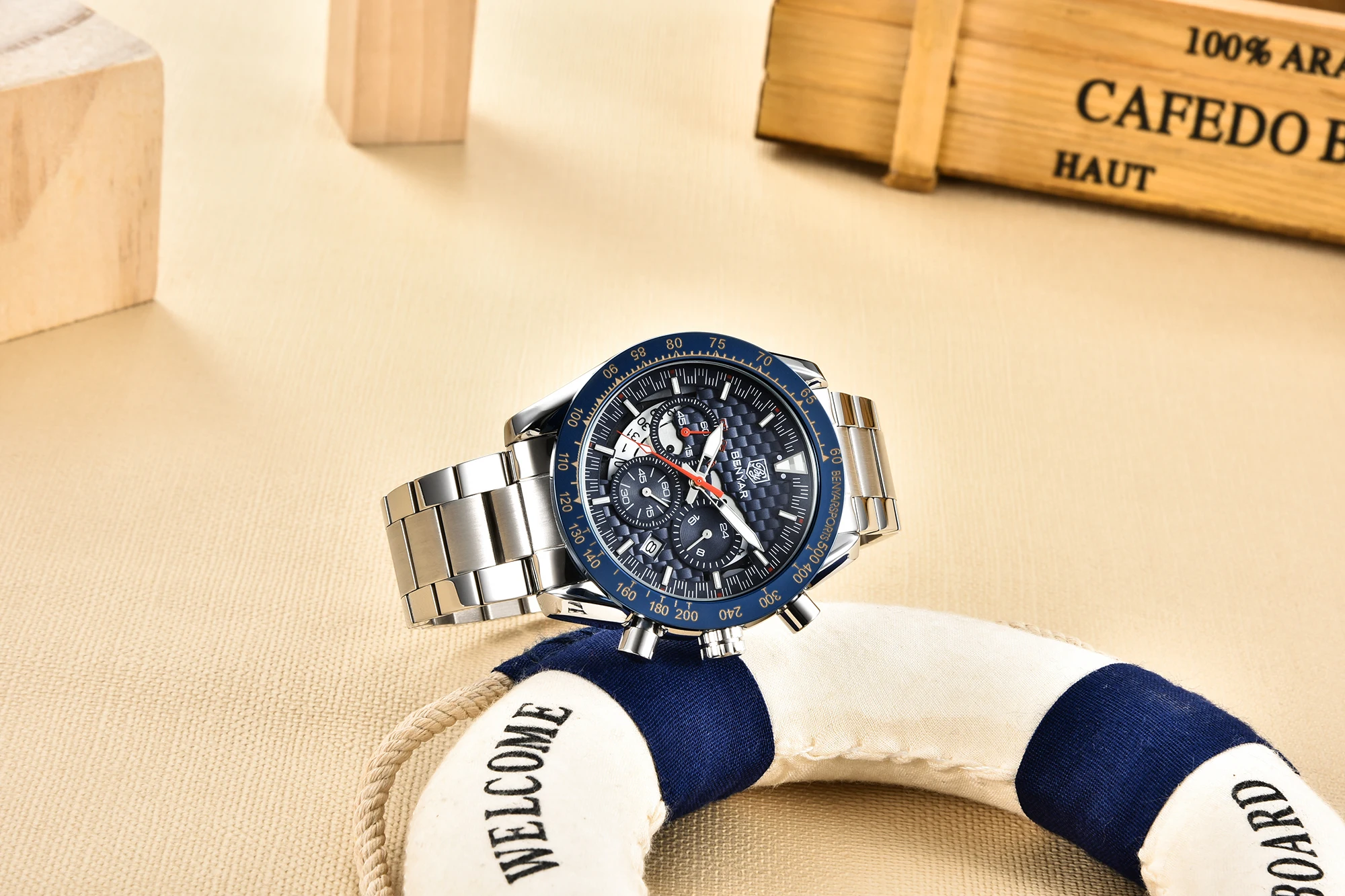 Montre Homme Classique | BY-5175 | Élégante & Étanche 10ATM