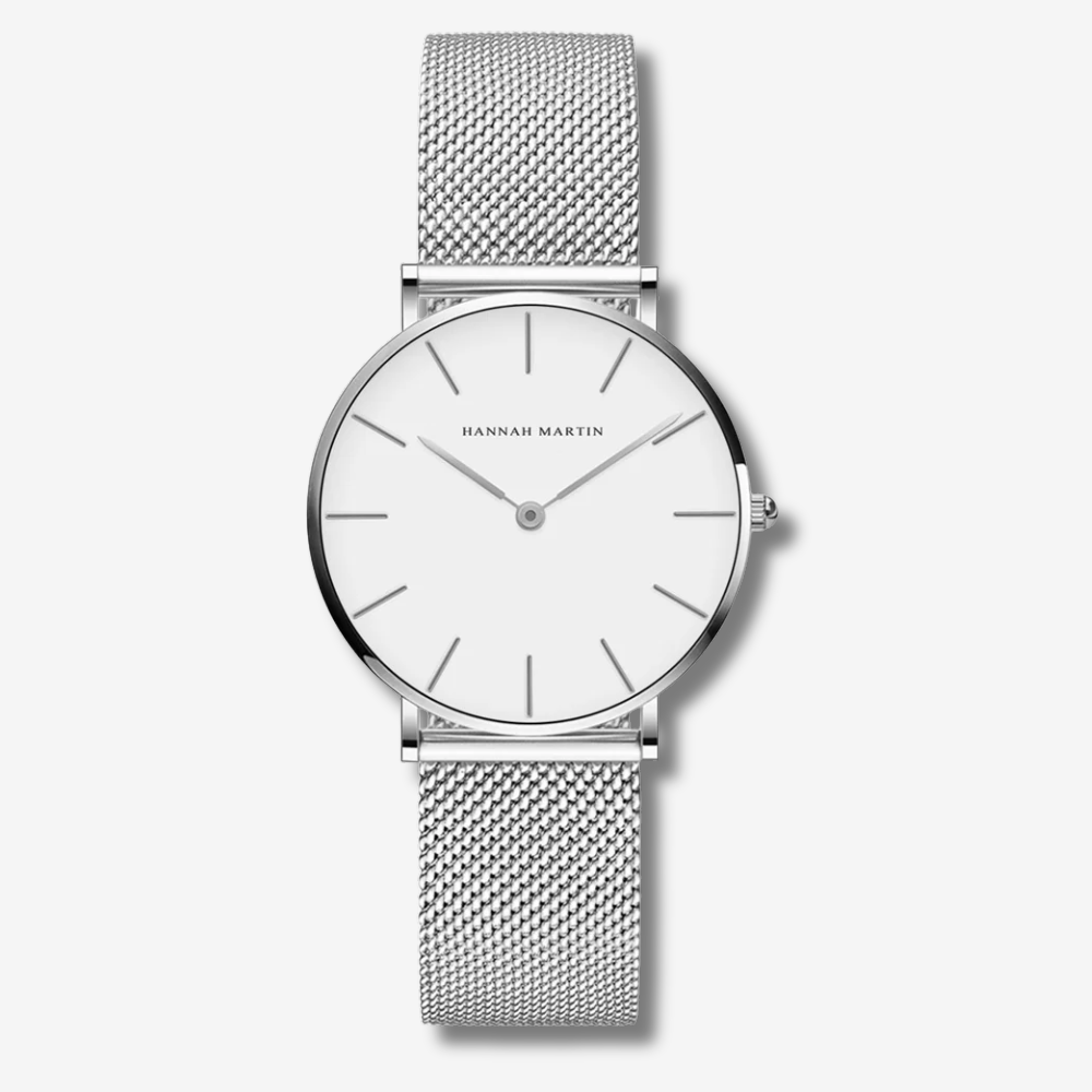 Montre Élégance HANNAH MARTIN pour Femme – Acier Inoxydable Classique & Quartz Japonais
